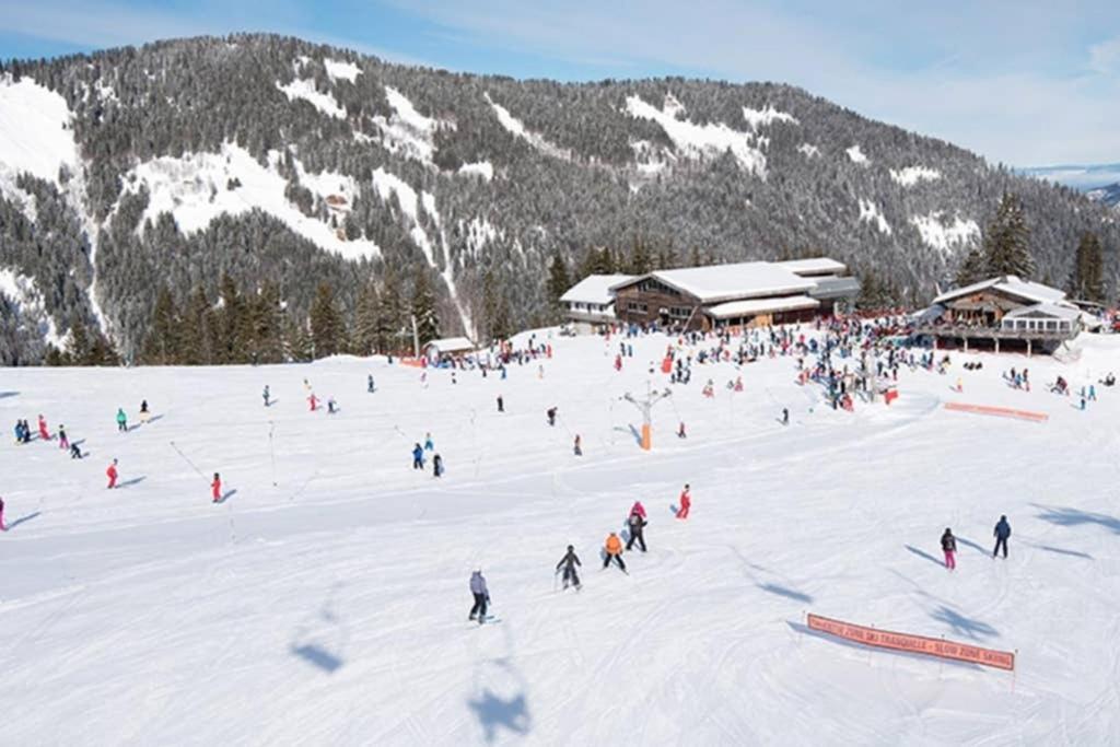 L'Enchalpe, Grand Et Lumineux Studio Avec Coin Montagne 5 Personnes, 60M Des Pistes, Piscine Couverte, Wifi, Grand Balcon Expo Est, Draps Non Compris Saint-Jean-dʼAulps Екстериор снимка