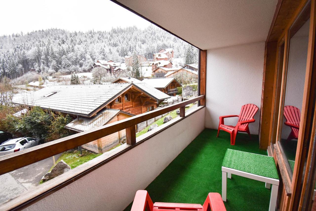 L'Enchalpe, Grand Et Lumineux Studio Avec Coin Montagne 5 Personnes, 60M Des Pistes, Piscine Couverte, Wifi, Grand Balcon Expo Est, Draps Non Compris Saint-Jean-dʼAulps Екстериор снимка