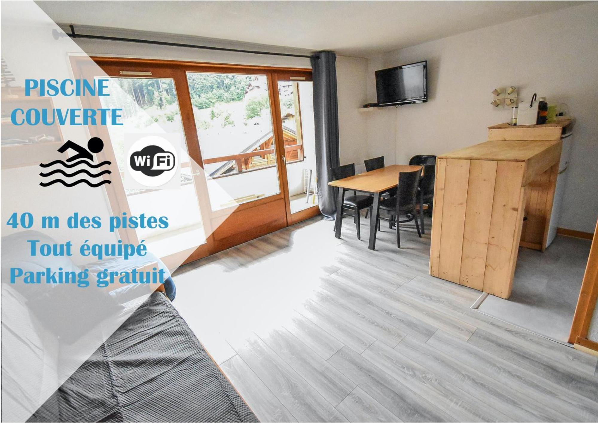 L'Enchalpe, Grand Et Lumineux Studio Avec Coin Montagne 5 Personnes, 60M Des Pistes, Piscine Couverte, Wifi, Grand Balcon Expo Est, Draps Non Compris Saint-Jean-dʼAulps Екстериор снимка